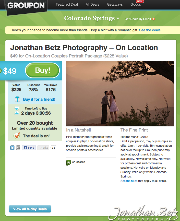 Jonathan Betz Photography GROUPON deal