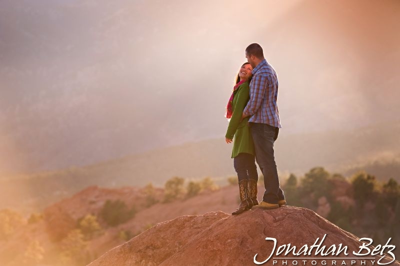 Jonathan Betz Photography, engagement portraits, garden of the Gods Colorado Springs