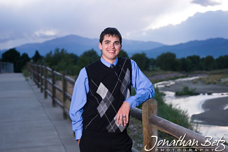 Air Academy High School senior photo, Jonathan Betz Photography, Colorado Springs, Cottonwood Creek Park