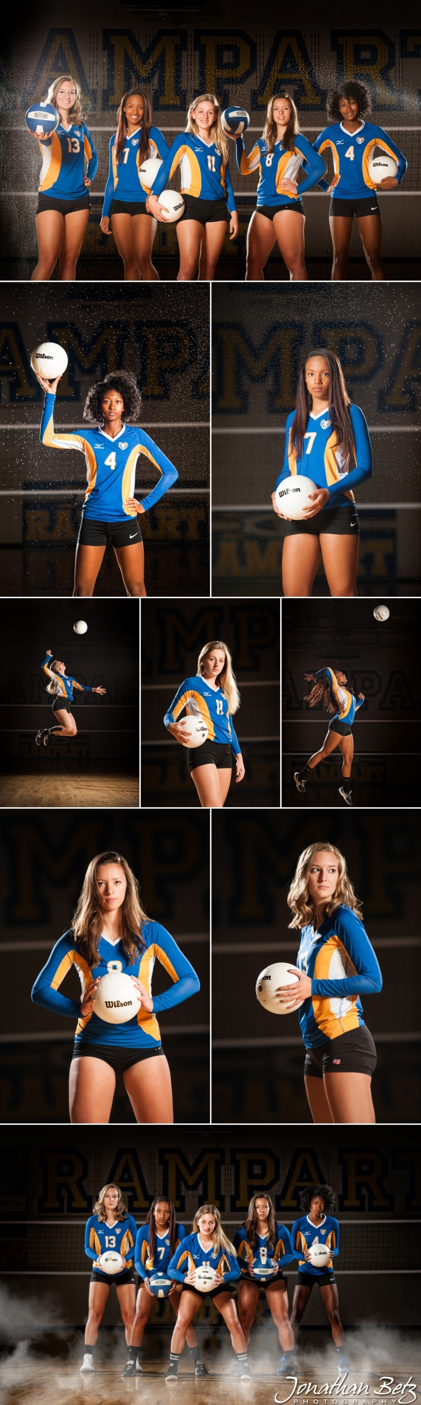 Volleyball portraits Rampart High School Colorado springs senior photographer